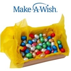 Make-a-Wish Basket with 60 pre-packaged Callebaut eggs