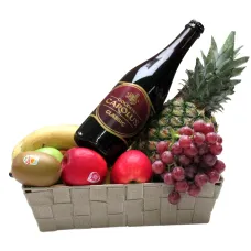 fruit basket +/- 4 kg with Belgian luxury beer