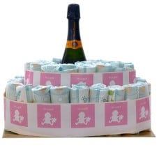 Pamper Cake It'S A Girl With Veuve Clicquot