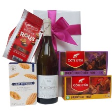 Belgian Gift Package With A French White Chablis Wine