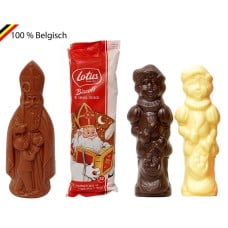 Three-colored Sinterklaas package with Biscoff