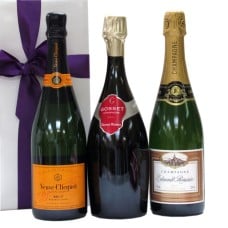 Trio Of Bubbles Veuve Clicquot Gosset And E. Roussin