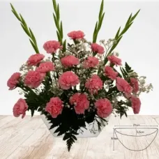 Carnation & Gladiolus Arrangement B