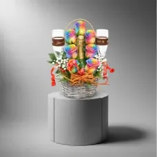 Roses & Champagne Basket