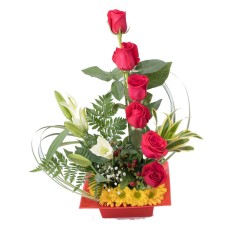 Roses And Lilies
