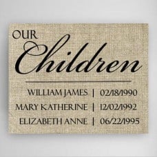 Our Children Canvas Sign