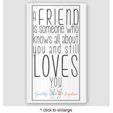 Personalized Friends Canvas Sign