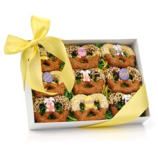Easter Chocolate Dipped Pretzel Twists, Gift Box of 9