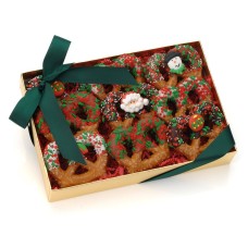 Christmas Chocolate Pretzel Twists, Box of 9