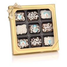 Winter Chocolate Dipped Mini Crizpy- Window Gift Box of 9