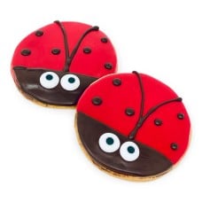 4" Lady Bug Shortbread Cookie