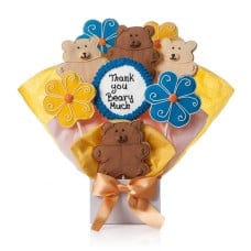 Thank You Beary Much Cookie Bouquet (5 Cookie Count)