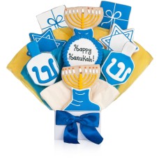 Happy Hanukkah Cookie Bouquet (5 Cookie Count)