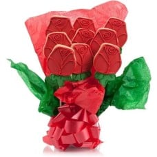 Red Roses Cookie Bouquet (5 Cookie Count)