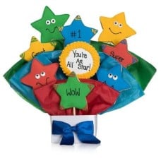 Super Stars Cookie Bouquet (5 Cookie Count)