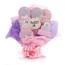 Sweet Sixteen Cookie Bouquet (5 Cookie Count)