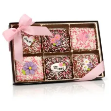 Mother's Day Belgian Chocolate Graham Crackers- Gift Box of 12