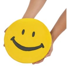 Giant Happy Face Sugar Shortbread Cookie
