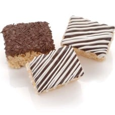 Classic Belgian Chocolate Mini Crispy Rice Bars