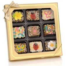 Spring Chocolate Dipped Mini Crizpy ®- Window Gift Box of 9