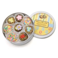 Spring Hand Dipped & Decorated Sandwich Cookie- Tin of 16