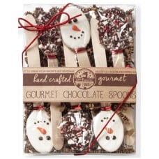 Set of 6 Snowman Stir Chocolate Spoons