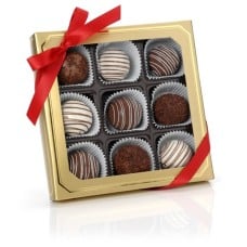 Classic Belgian Truffle Cake Bons- Gold Gift Box
