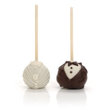 Bride and Groom Cake Stix (10 Pops)