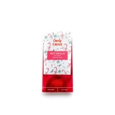 Candy Cane White Chocolate Bar -4 Pack, 3.5 oz Each, Handcrafted with Crushed Peppermint & Organic White Chocolate, Perfect for Holiday Gifting