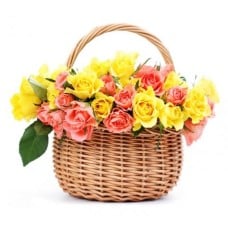 Basket Of 50 Roses - 1