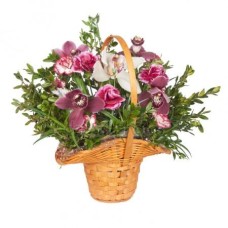 Basket With Orchids