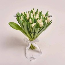 White tulips (7 stems)