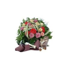Roses, chocolates and sparkling wine