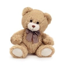 10" SITTING BEIGE PLUSH BEAR