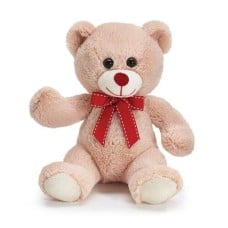 7" SITTING BEIGE PLUSH BEAR