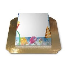 Birthday Frame, Photo Cake