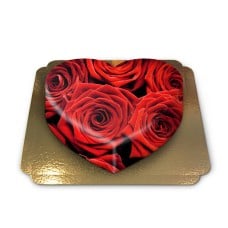 Red rust tart in heart shape (Medium((25×24 cm)15 pieces))