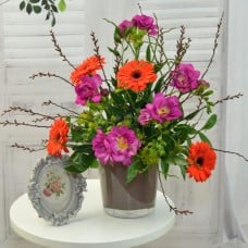 Fragrant posy of freesias