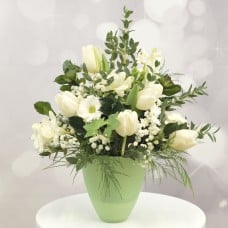 Snow-white bouquet of flowers