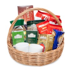 Basket with coffee