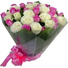 Pink And White Roses