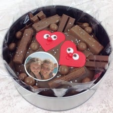Photo Hearts Cake In-a-Tin