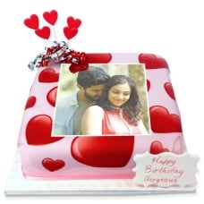 I Love You Photo Cake (8 Inch Serves 20)