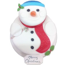 Frosty Snowman Two~Tier Cake