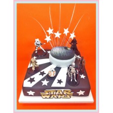 Star Wars Birthday Two~Tier Cake