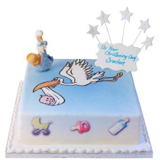 Boys Christening Cake