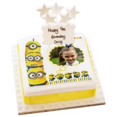 Minion Photo Cake