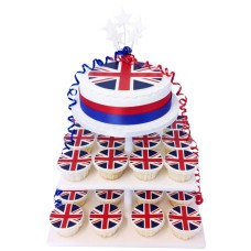Union Jack Cake Tower