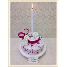 Hearts and Flowers Luxury Cake