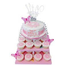 Pink Daisies Cake Tower